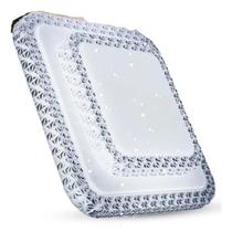 Plafon estrelado multicor de Sobrepor Quadrado 34X34 24W