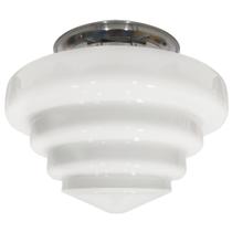 Plafon Fashion Retro Alumínio Drops Escada Boca 10 Leitoso