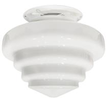 Plafon Fashion Retro Branco Drops Escada Boca 10 Leitoso