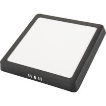 Plafon Fita Led Tramontina Quadrado De Sobrepor Preto 18 W 4000 K 1250 Lm Luz Neutra Plafon Fita Led Tramontina Quadrado De Sobrepor Preto 18 W 4000 K 1250 Lm Luz Neutra