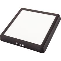 Plafon Fita LED Tramontina Quadrado Sobrepor Preto 24W 3000K 1680lm Luz Amarela Tramontina Plafon Fita LED Tramontina Quadrado Sobrepor Preto 24W 3000K 1680lm Luz Amarela Tramontina