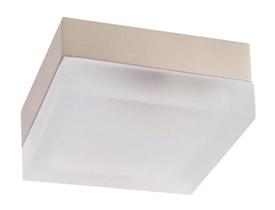 Plafon Ice Quadrado Escovado Para Led 23Cm