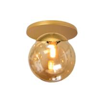 Plafon Jabuticaba Dourado Fosco 12,5x12cm (Bivolt)