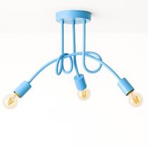 Plafon Laço Aluminio Teto E27 3 Luzes Lumini Lab