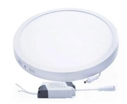 Plafon Led 12w Sobrepor 6500k Redondo Branco Frio