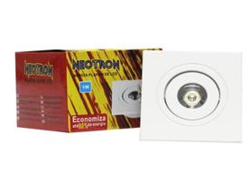 Plafon led 1w quadarado embutir ne002a 3000k 220v neotron