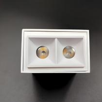 Plafon Led 2 Focos 10 Graus 4w 2700k 127/220v 65x40x50mm Bt Plafon Led 2 Focos 10 Graus 4w 2700k 127/220v 65x40x50mm Bt