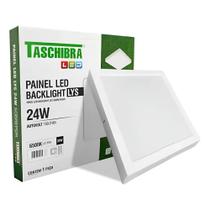 Plafon Led 24w Quadrado Embutir Lys Taschibra 28,5x28,5