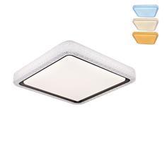 Plafon Led 48w Sobrepor 50cm Borda Cristal Acrílico 3 Temperatura de Cor da Luz Plafon Led 48w Sobrepor 50cm Borda Cristal Acrílico 3 Temperatura de Cor da Luz