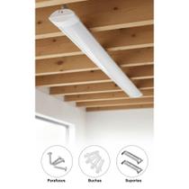 Plafon LED 60cm 20W Branco Frio Sobrepor Teto Parede