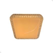 Plafon Led Acrilico Efeito Estrelado 28x28cm Orion 12w