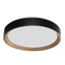 Plafon LED Arbos Red. 24W Bivolt TCC Ajustavel - Preto