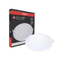 Plafon Led Avant Pop Embutir 24w 6500k Bivolt Redondo 30cm