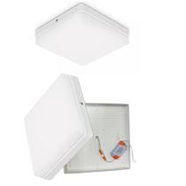 Plafon Led Borda Infinita 50W Sobrepor Quadrado 30cm x 30cm Bivolt 110v-220v Branco Frio 6500k