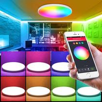 Plafon Led Casa Inteligente RGB Smart Wi-fi Painel Embutir Sobrepor APP 127v - Vedo
