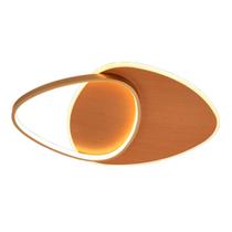 Plafon LED Cedro 50W 3000K Branco Quente 3250 Lumens NATURAL e Dourado Bivolt Usina Plafon LED Cedro 50W 3000K Branco Quente 3250 Lumens NATURAL e Dourado Bivolt Usina