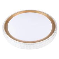 Plafon Led Cristal Kenle Redondo 36w luz ajustável dourado