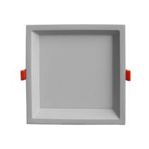 Plafon LED de Embutir 12W 4000k 12x12cm Low Frame Bella Iluminação Bivolt Branco Plafon LED de Embutir 12W 4000k 12x12cm Low Frame Bella Iluminação Bivolt Branco
