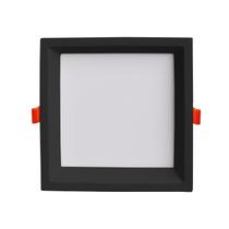 Plafon LED de Embutir 12W 4000k 12x12cm Low Frame Bella Iluminação Bivolt Preto Plafon LED de Embutir 12W 4000k 12x12cm Low Frame Bella Iluminação Bivolt Preto