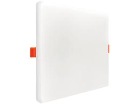 Plafon LED de Embutir e Sobrepor Quadrado - 24W Black+Decker 2x1 Borda Infinita Branco