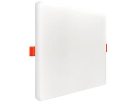 Plafon LED de Embutir e Sobrepor Quadrado - 24W Black+Decker 2x1 Borda Infinita Branco