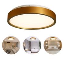 Plafon LED Disoma Essence Gold 36W Bivolt - Multicolor 3 em 1 - 34cm