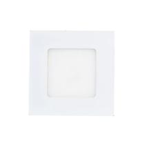 Plafon LED Embutir 3W Quadrado Branco Quente 3000K Aled