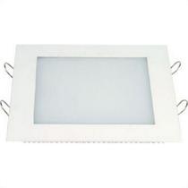 Plafon Led Embutir Ecp Quadrado 18W. 1080Lm. 6500K. Bivolt Branco