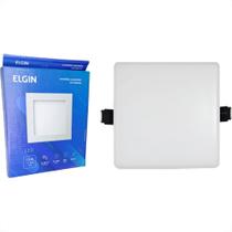 Plafon Led Embutir Elgin Quadrado 12W. 960Lm. 6500K. Bivolt Branco