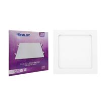 Plafon Led Embutir Opalux Quadrado 18W. 6500K. Bivolt Branco