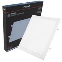 Plafon Led Embutir Quadrado 24w 30x30 Branco Frio 6500k - Avant