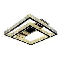 Plafon Led Leser 220W 19800Lm Dourado Com Cristal Transparente Eletrorastro Plafon Led Leser 220W 19800Lm Dourado Com Cristal Transparente Eletrorastro
