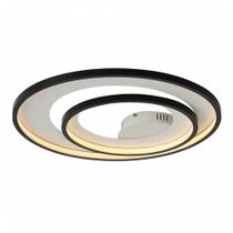 Plafon Led Loop 60w Branco Qunete 3000k 1500lm Preto/Branco 62cm Bella