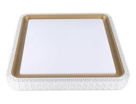 Plafon LED Nordecor KENLE Quadrado 36W Dourado Fosco - 3000K/4000k/6500k c/controle remoto Ref. 2668 - 2900lm