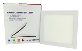 Plafon Led Painel Ilumimax 18w Quadrado Embutir Frio 6500k 21,5cm x 21.5cm