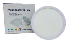 Plafon Led Painel Ilumimax 18w Redondo Sobrepor 6500k 21,5CM x 21.5CM