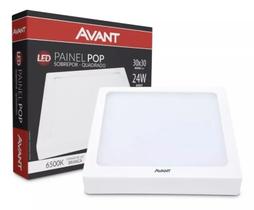 Plafon Led Quadrado 24w 6000k Sobrepor Bivolt - Avant Plafon Led Quadrado 24w 6000k Sobrepor Bivolt - Avant