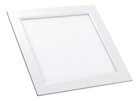 Plafon Led Quadrado Embutir 6W Branco Quente 12Cm X 12Cm