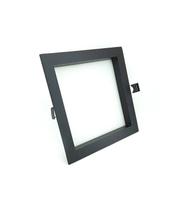 Plafon led quadrado recuado deep 18w 4000k preto