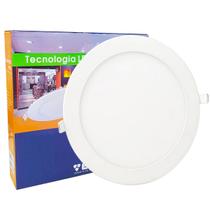 Plafon Led Redondo Embutir 6w Branco Quente