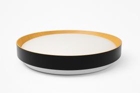 Plafon LED Redondo Moderno Preto Madeira 30W Sofisticado Plafon LED Redondo Moderno Preto Madeira 30W Sofisticado