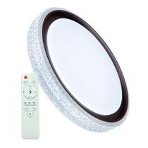 Plafon Led Redondo Sobrepor íris 20w Com Controle Remoto Bivolt Preto