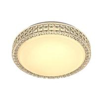 Plafon Led Sagitta Redondo Efeito Cristal 12w Branco Quente