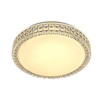 Plafon Led Sagitta Redondo Efeito Cristal 12W Branco Quente