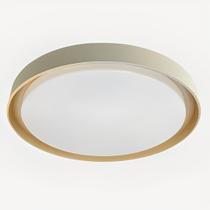 Plafon Led Siena Branco e Dourado Multitemperatura Hevvy LY-9571/51Y BC+DR