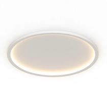 Plafon LED Slin 30W 30CM Alumínio PVC Branco Hevvy Iluminação PZ1058 300Y WH