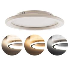 Plafon led slin redondo branco 30cm 3000k 4000k 6000k 30w hevvy pz1058300y wh