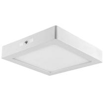 Plafon LED Sobrepor 18w Quadrado Branco Frio