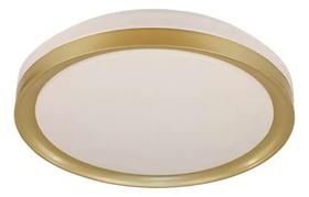 Plafon Led Sobrepor Chass Dourado 30w Bivolt