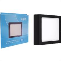 Plafon Led Sobrepor Elgin Quadrado 24W. 6500K. Bivolt Preto Plafon Led Sobrepor Elgin Quadrado 24W. 6500K. Bivolt Preto